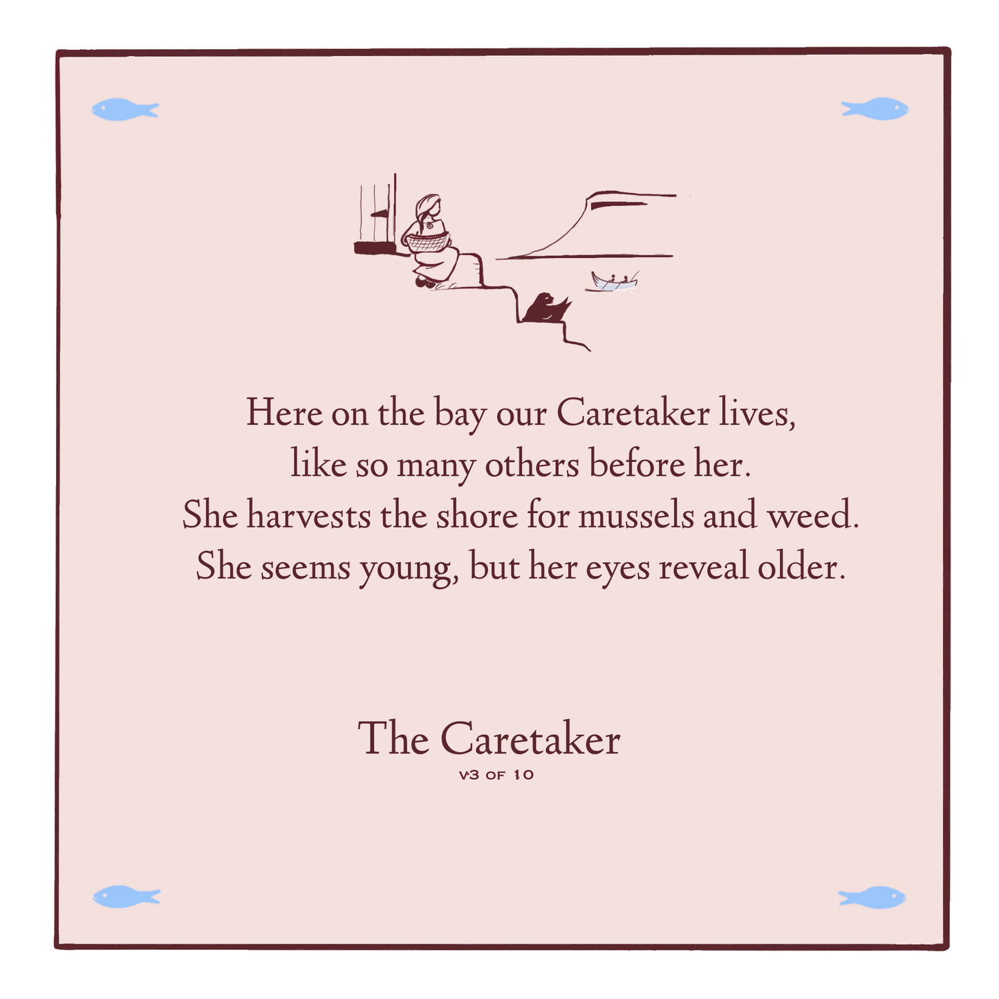 The Caretaker - Greeting Cards, 6 Cards - 20% Donation